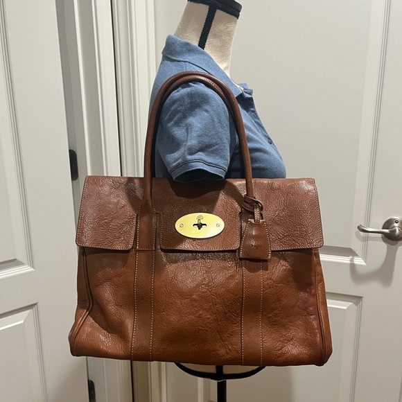 MULBERRY OAK GRAIN LEATHER BAYSWATER - Picture 15 of 16